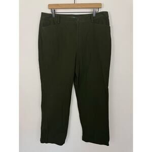 Lauren Ralph Lauren Olive Green Stretch Pants Women’s Size 14